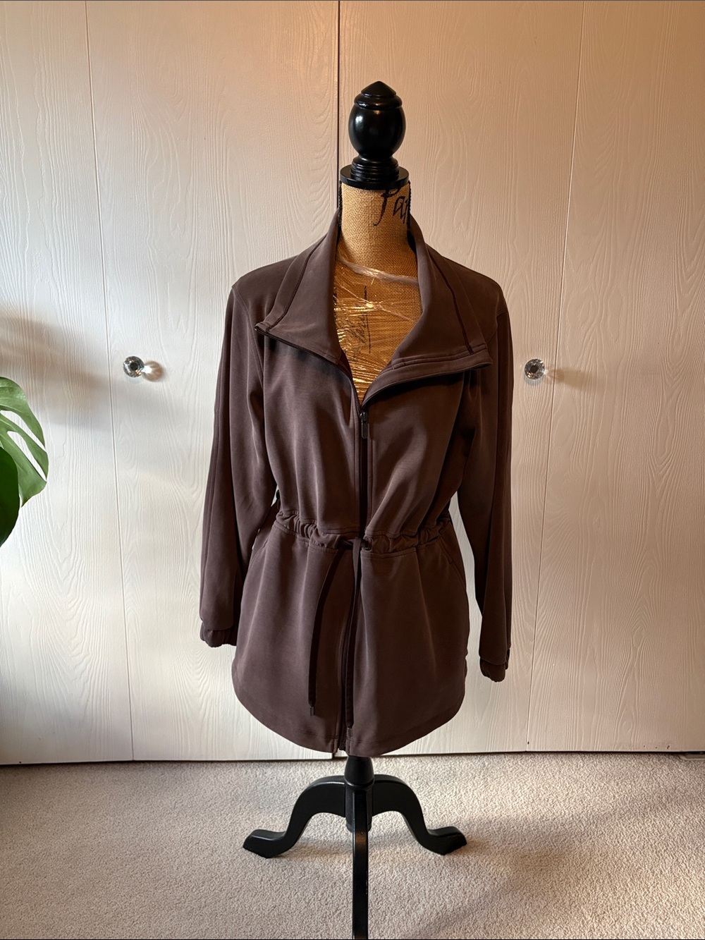 Lulu Lemon Softstream Brown Drawstring Waist Jacket - Women